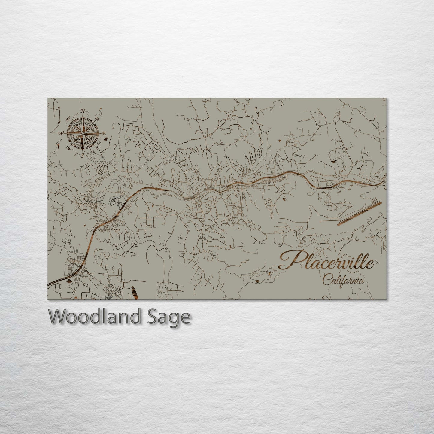 Placerville, California Street Map