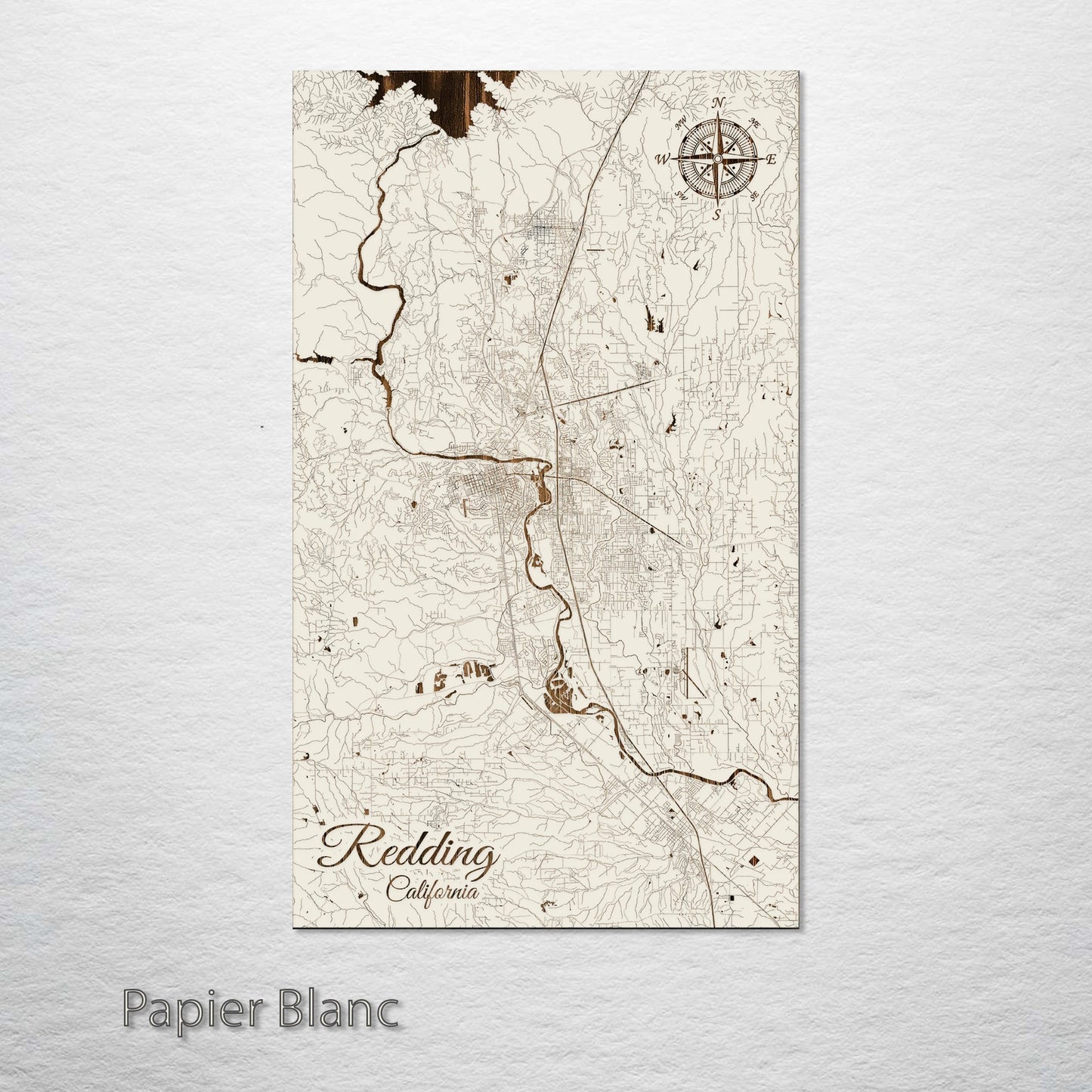 Redding, California Street Map