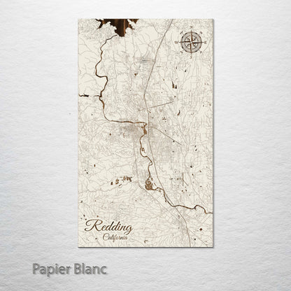 Redding, California Street Map