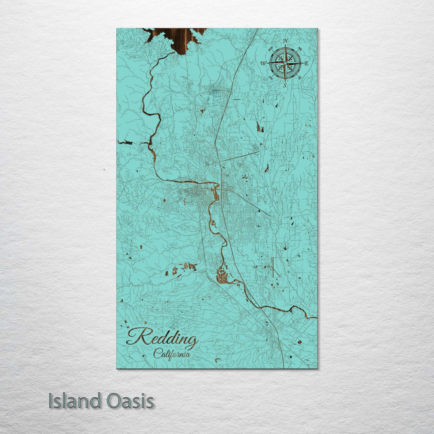 Redding, California Street Map