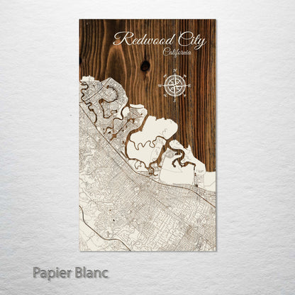 Redwood City, California Street Map