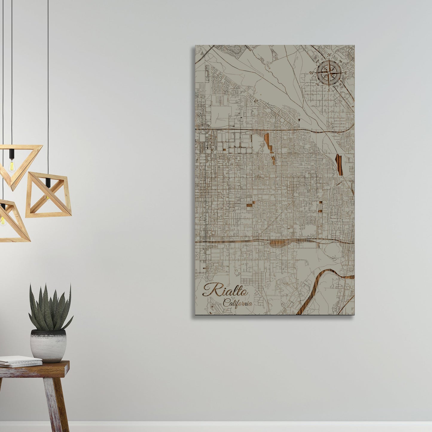 Rialto, California Street Map