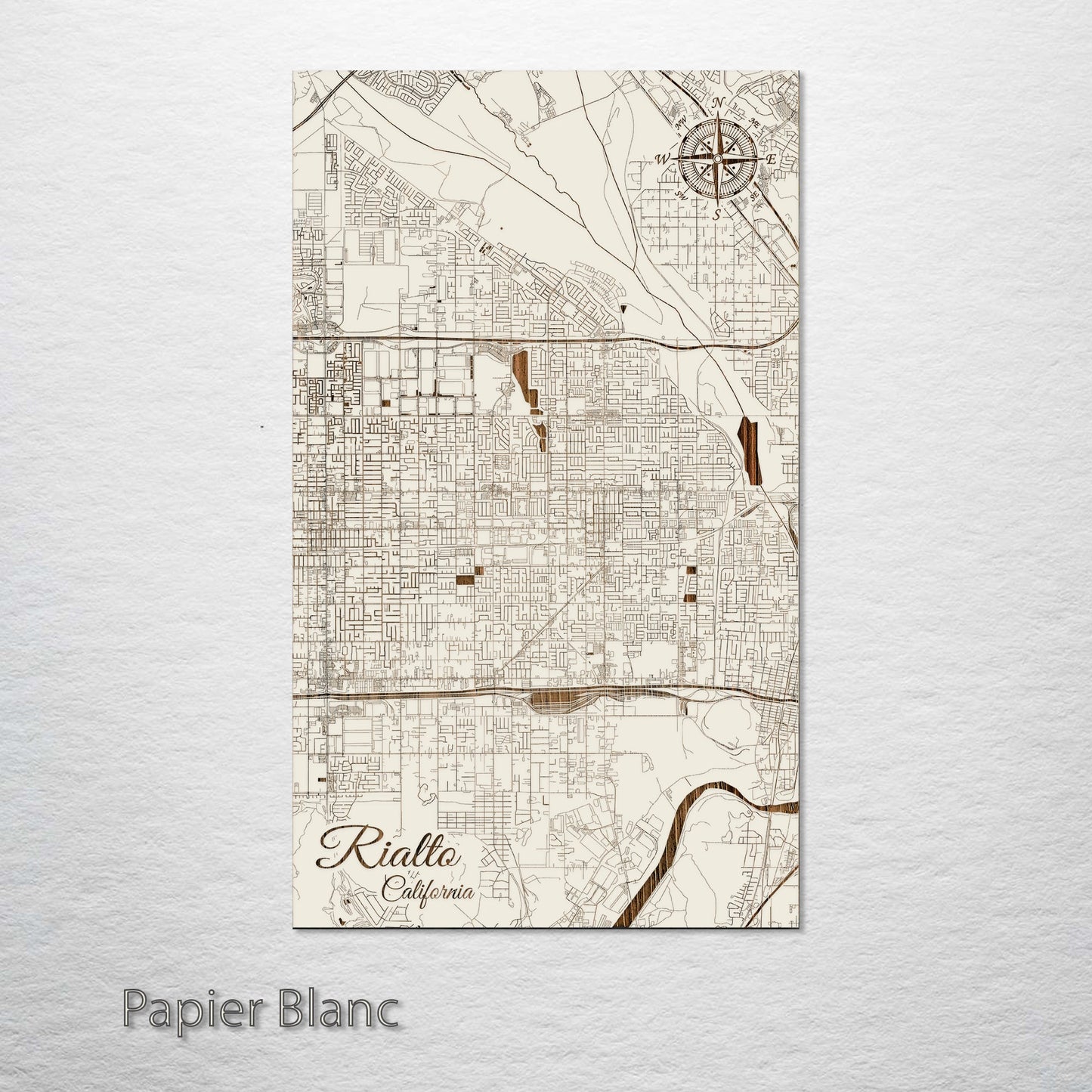 Rialto, California Street Map