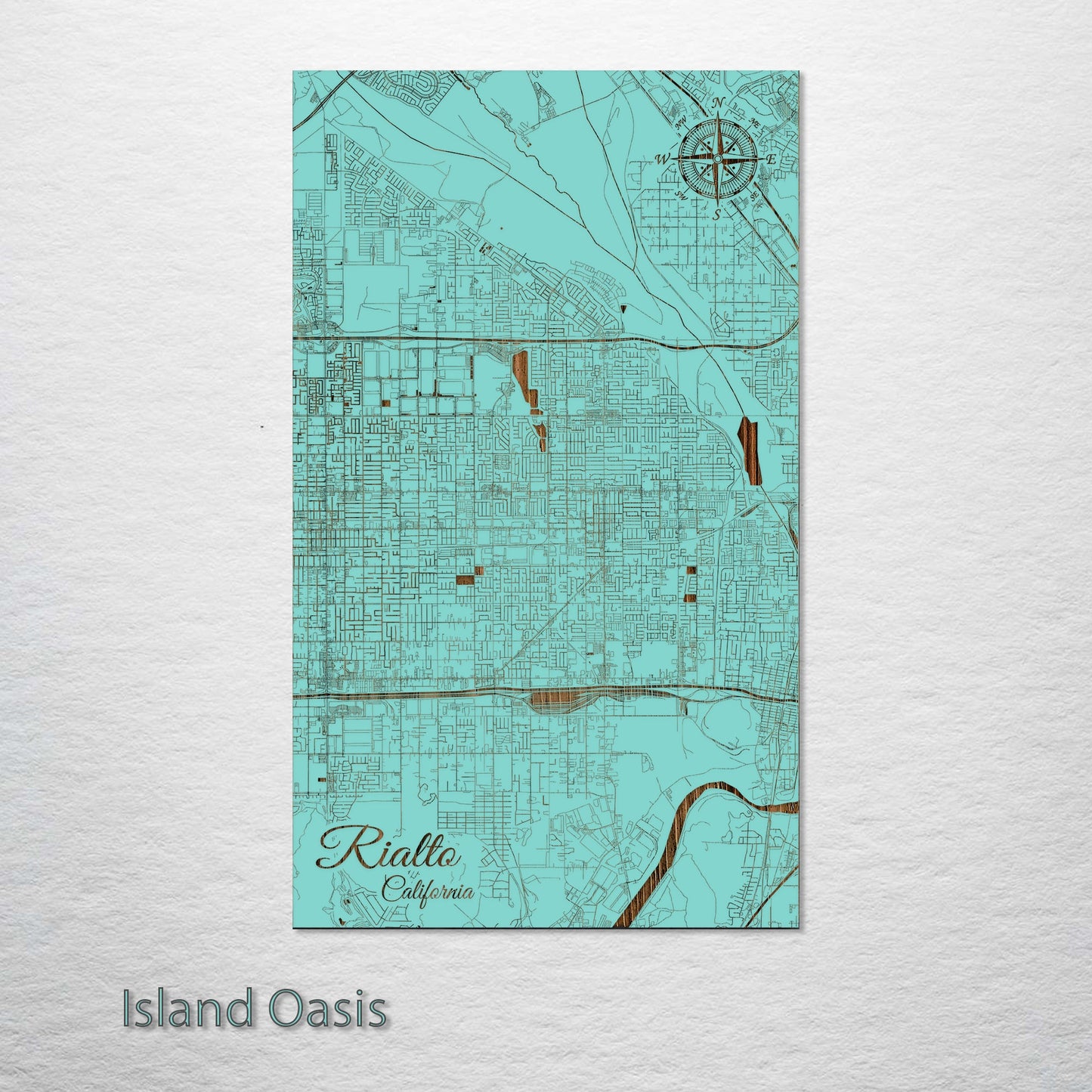 Rialto, California Street Map