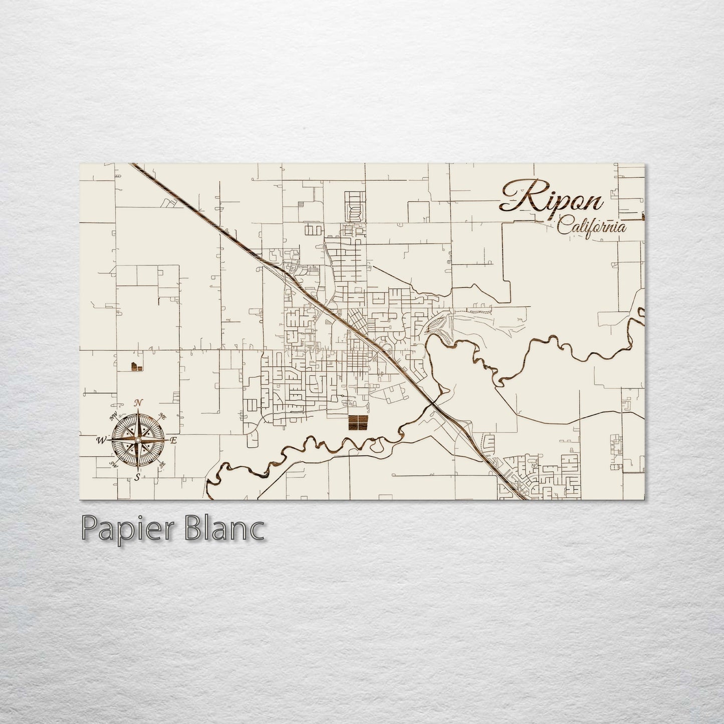 Ripon, California Street Map