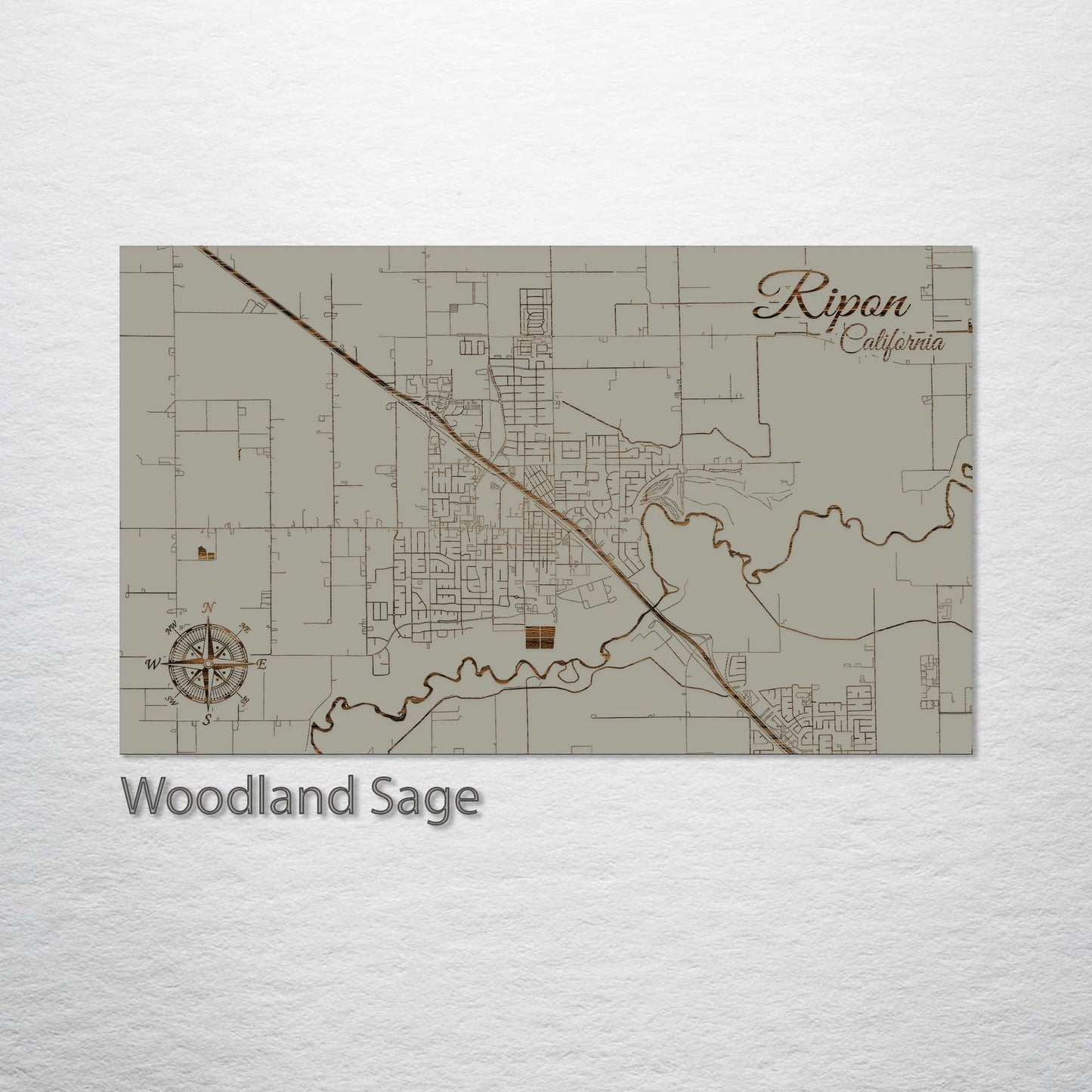 Ripon, California Street Map