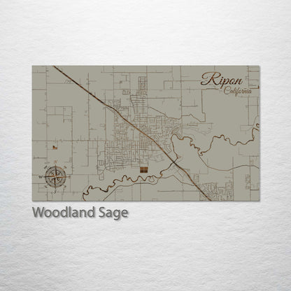 Ripon, California Street Map