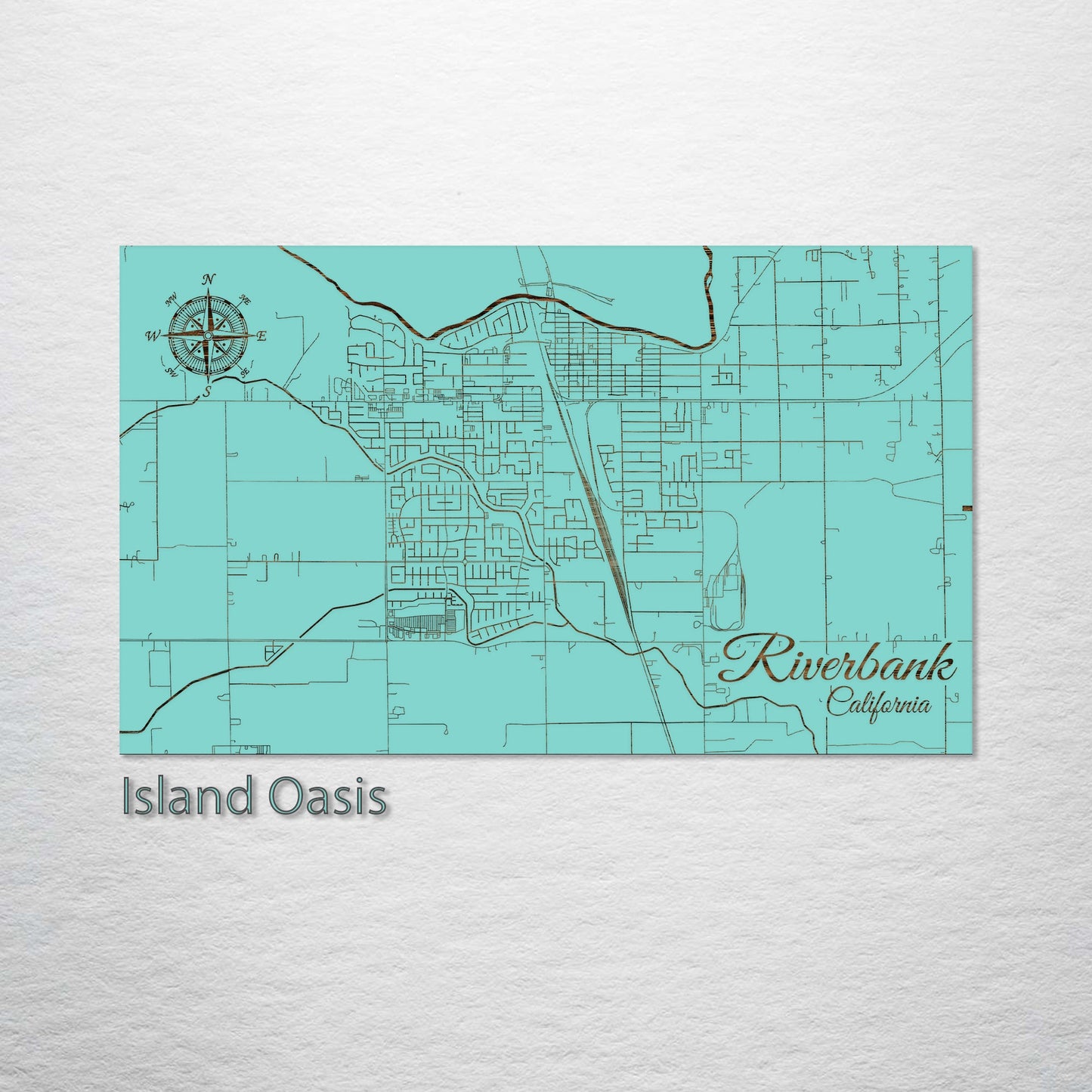 Riverbank, California Street Map