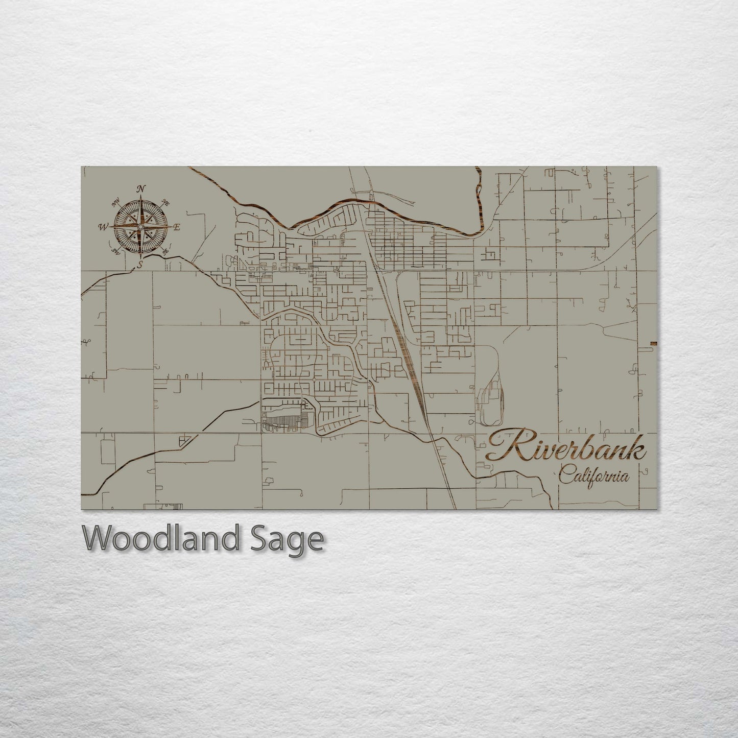 Riverbank, California Street Map