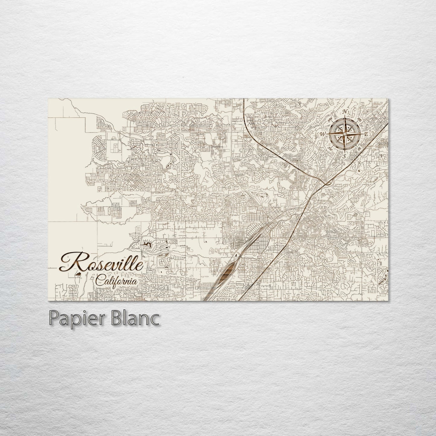 Roseville, California Street Map