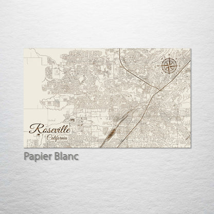 Roseville, California Street Map