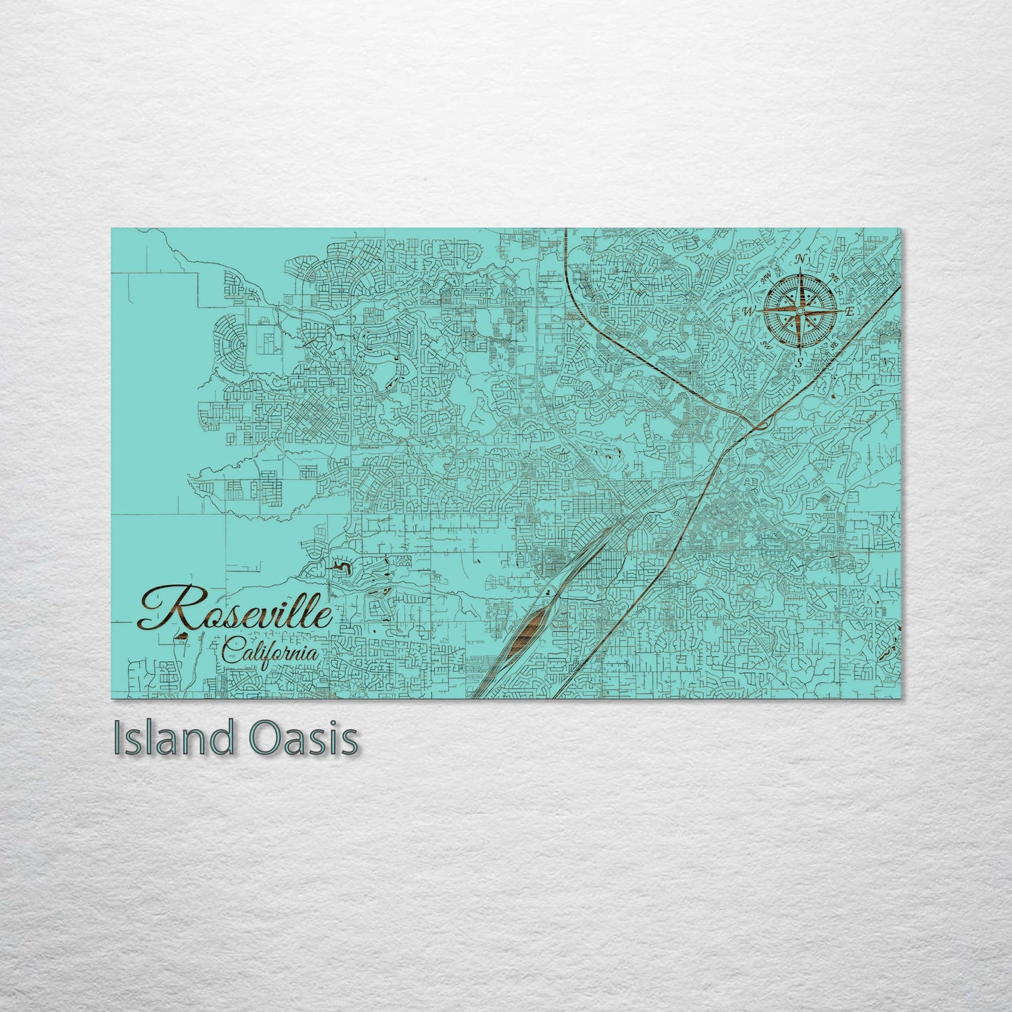 Roseville, California Street Map