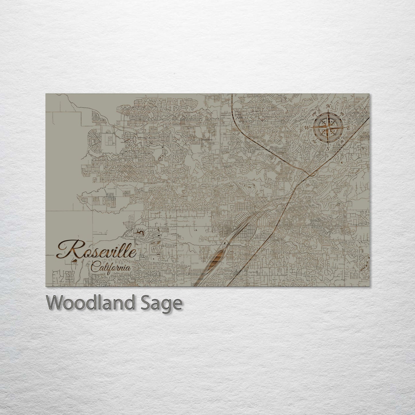 Roseville, California Street Map