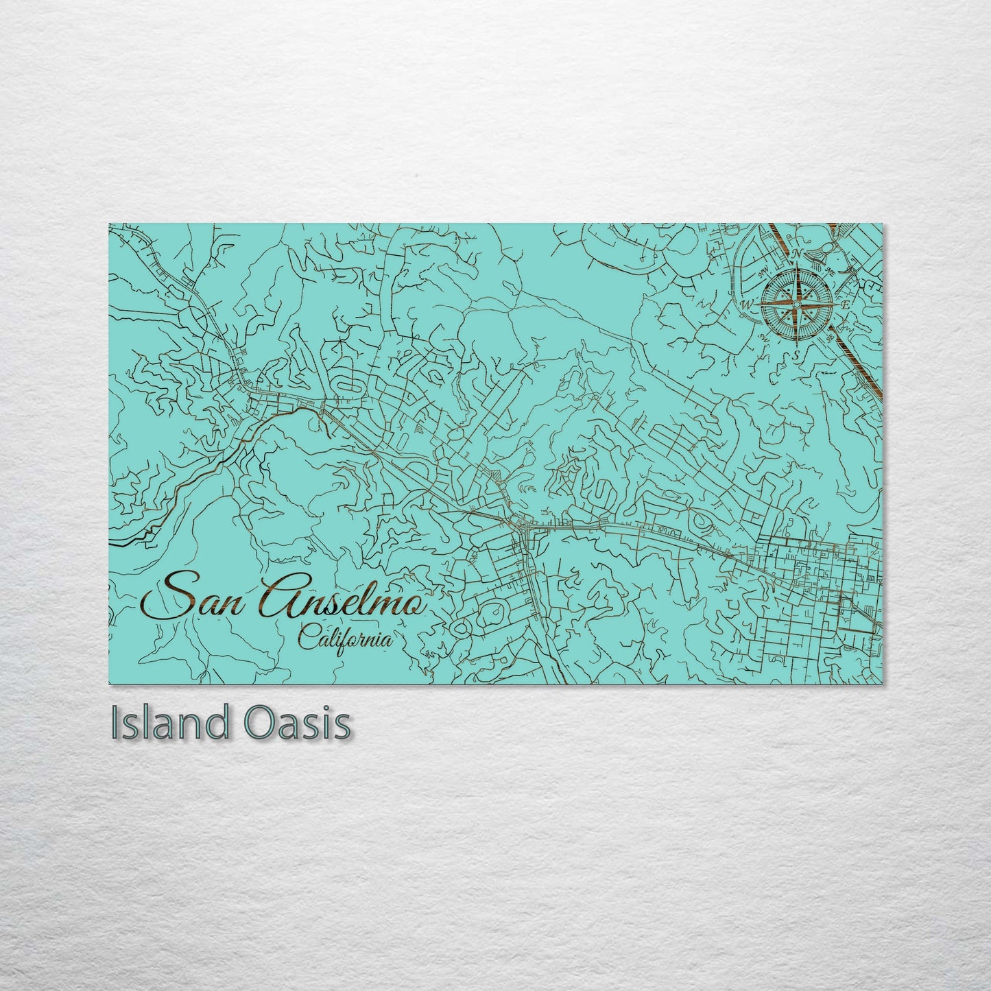 San Anselmo, California Street Map