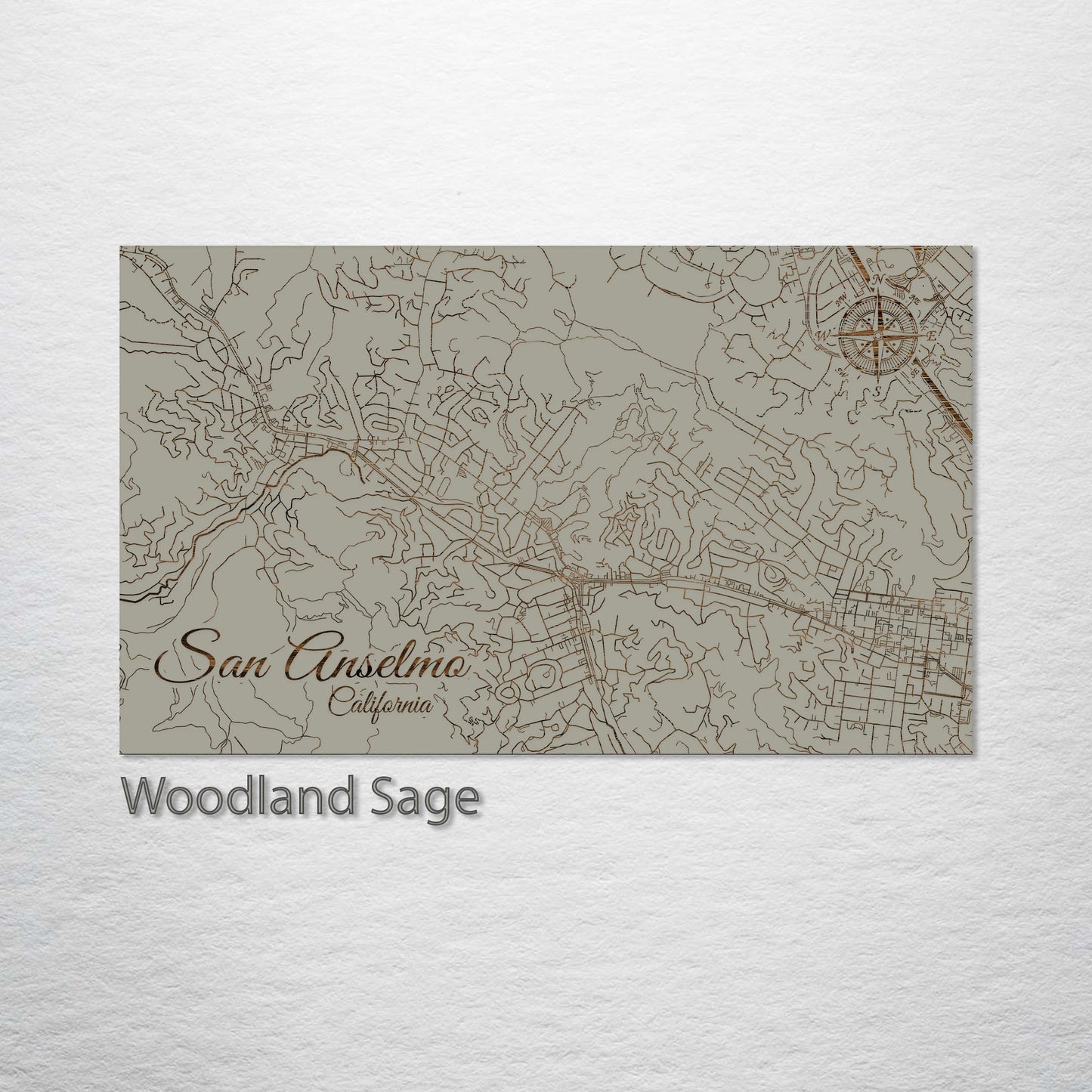 San Anselmo, California Street Map