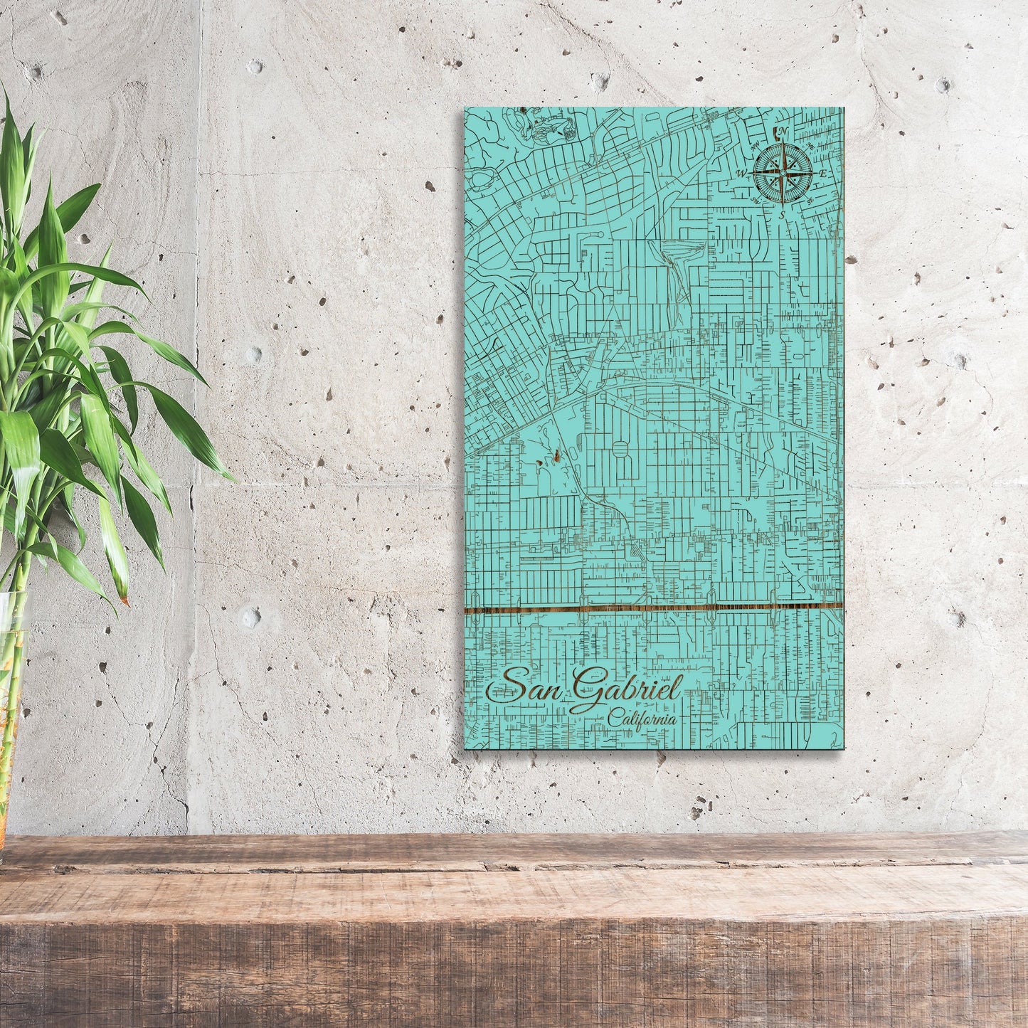 San Gabriel, California Street Map