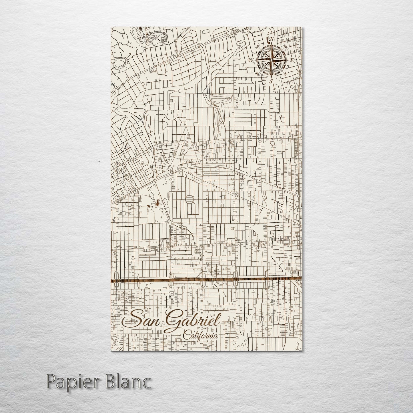 San Gabriel, California Street Map