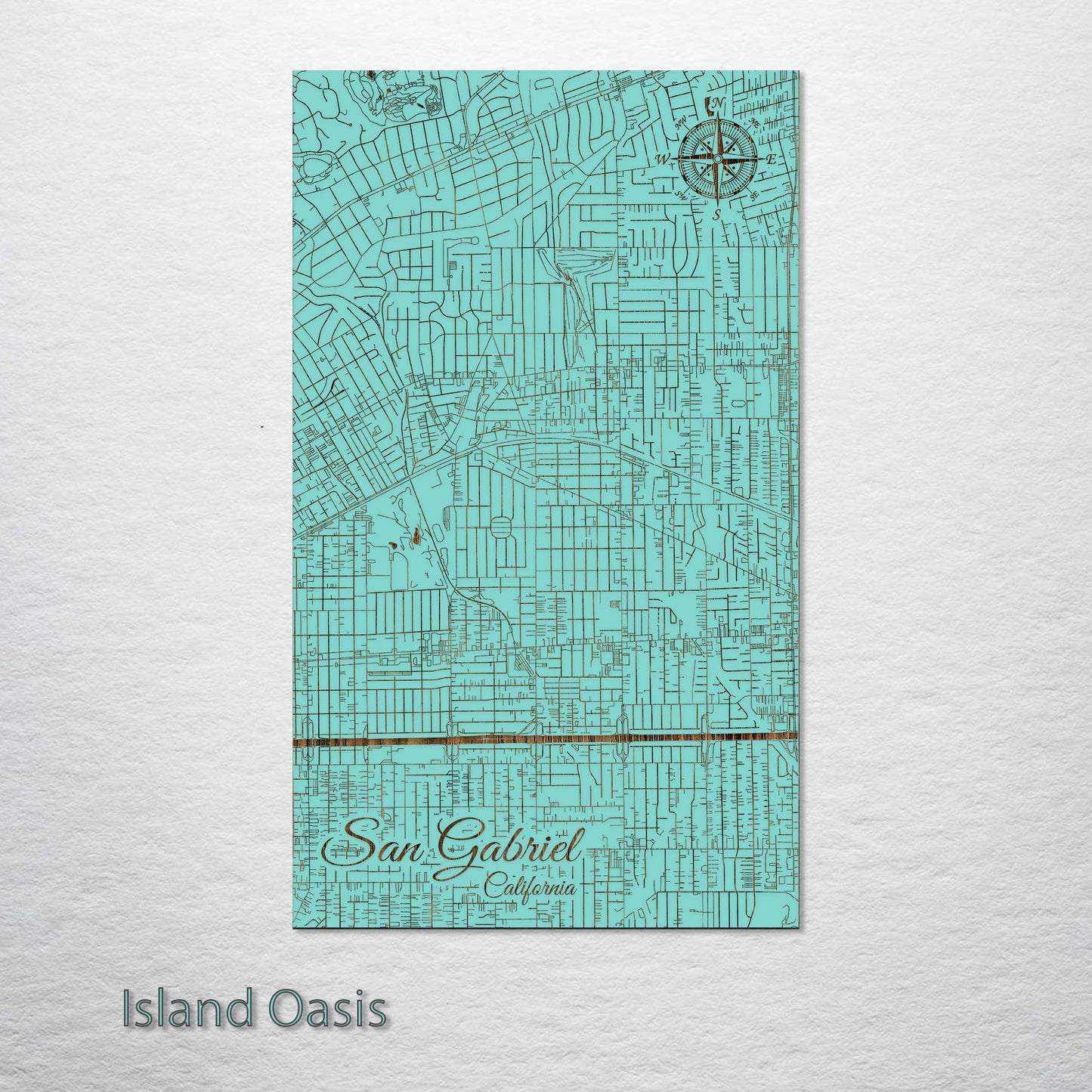 San Gabriel, California Street Map