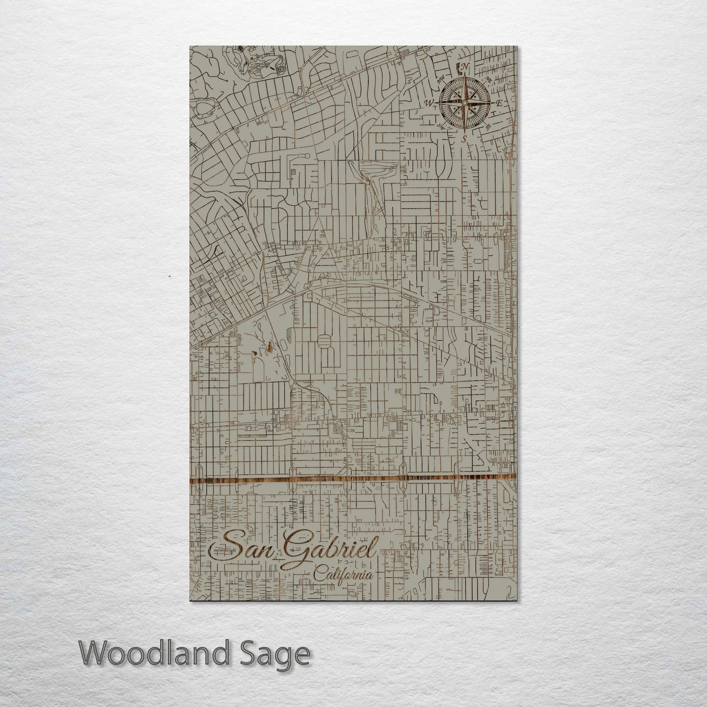 San Gabriel, California Street Map