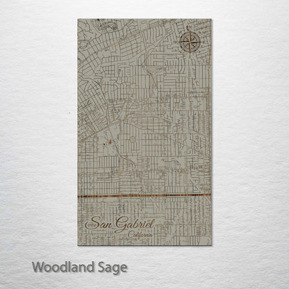 San Gabriel, California Street Map