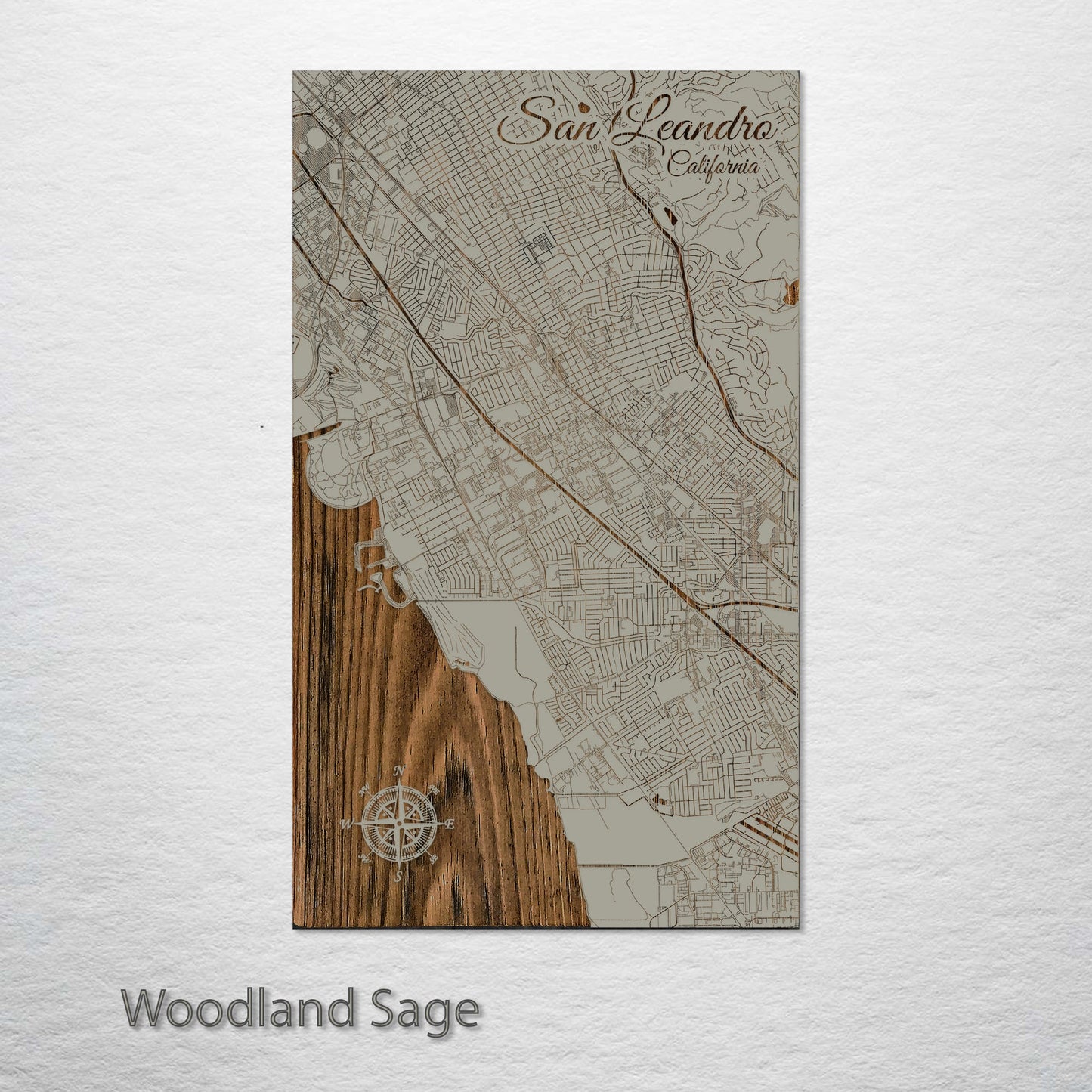 San Leandro, California Street Map