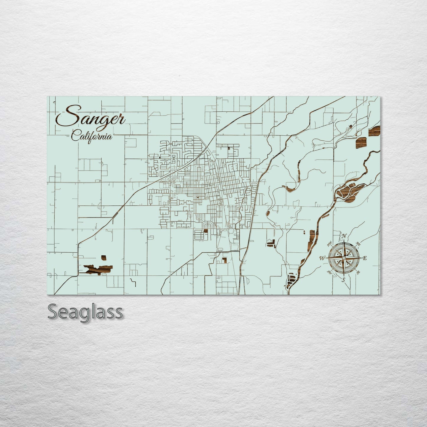 Sanger, California Street Map
