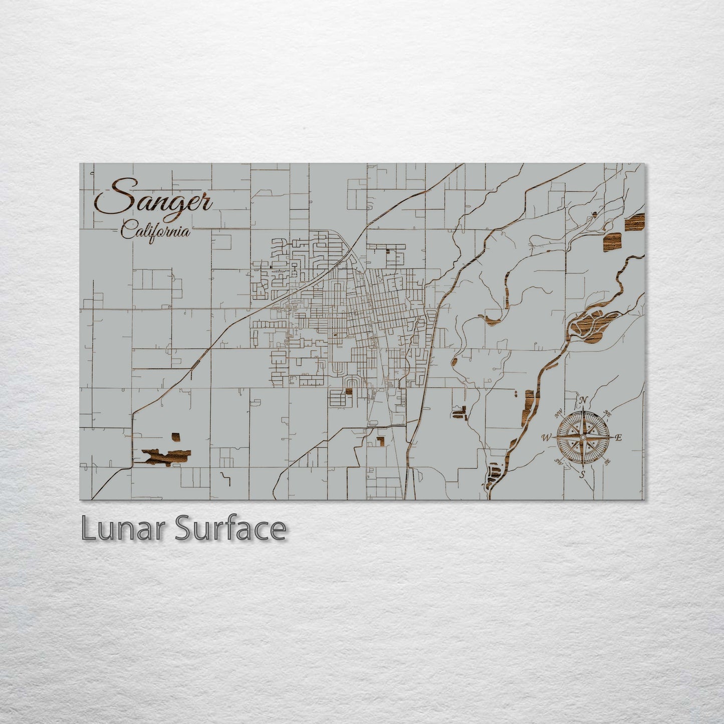 Sanger, California Street Map