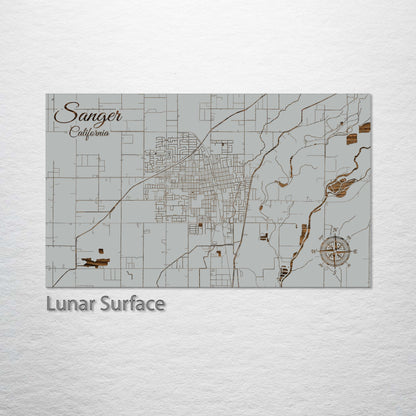 Sanger, California Street Map