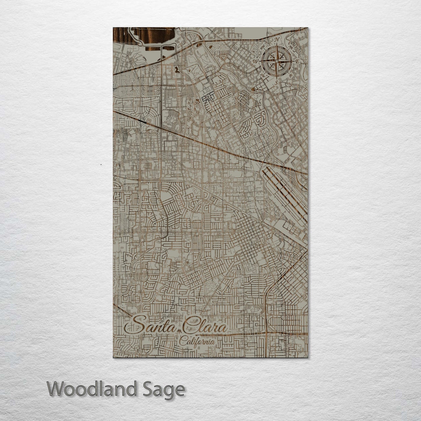 Santa Clara, California Street Map