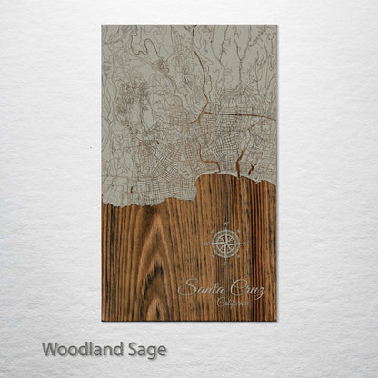 Santa Cruz, California Street Map