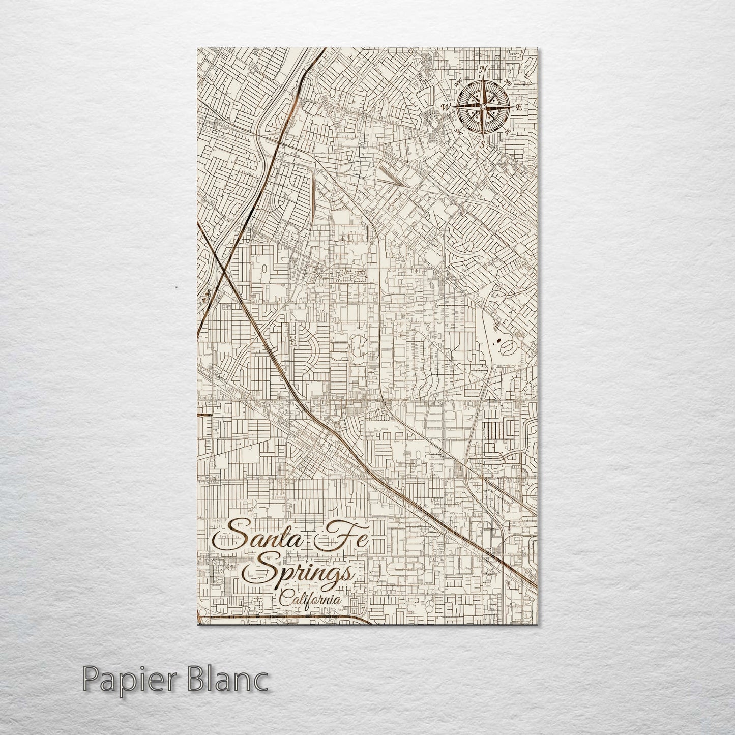 Santa Fe Springs, California Street Map