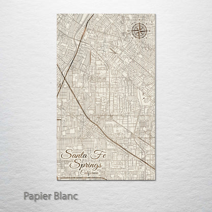 Santa Fe Springs, California Street Map