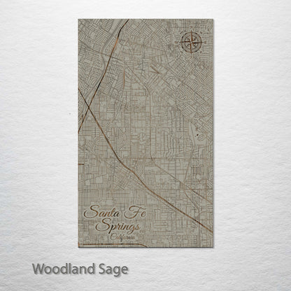 Santa Fe Springs, California Street Map