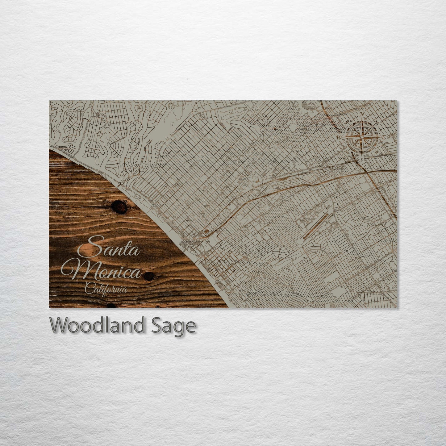 Santa Monica, California Street Map