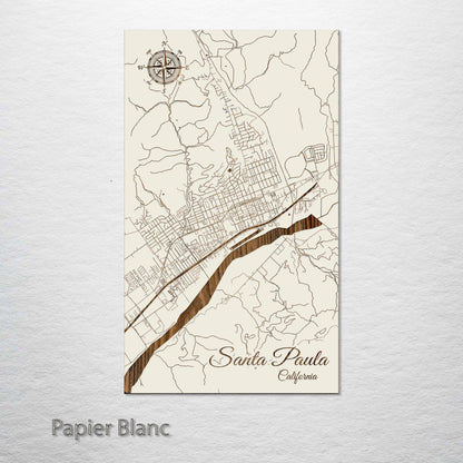 Santa Paula, California Street Map