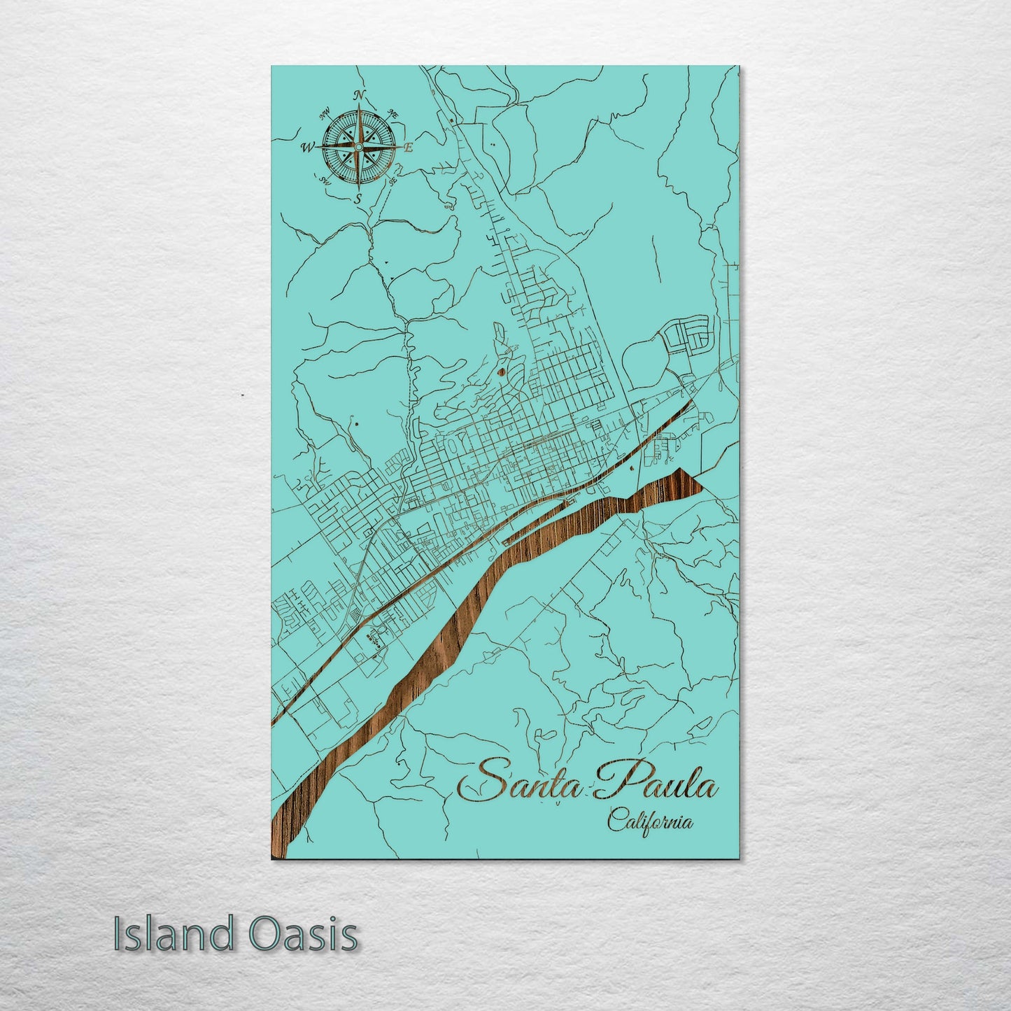 Santa Paula, California Street Map