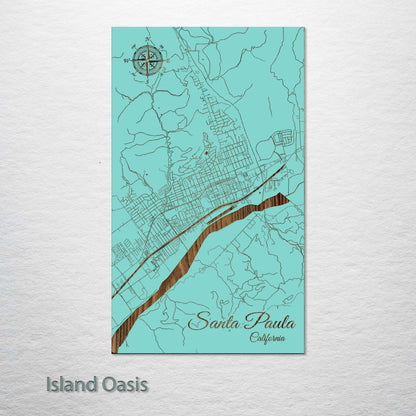 Santa Paula, California Street Map