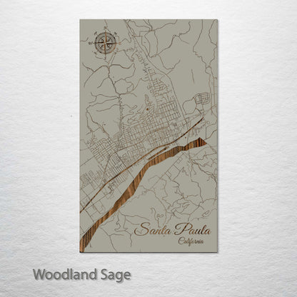 Santa Paula, California Street Map