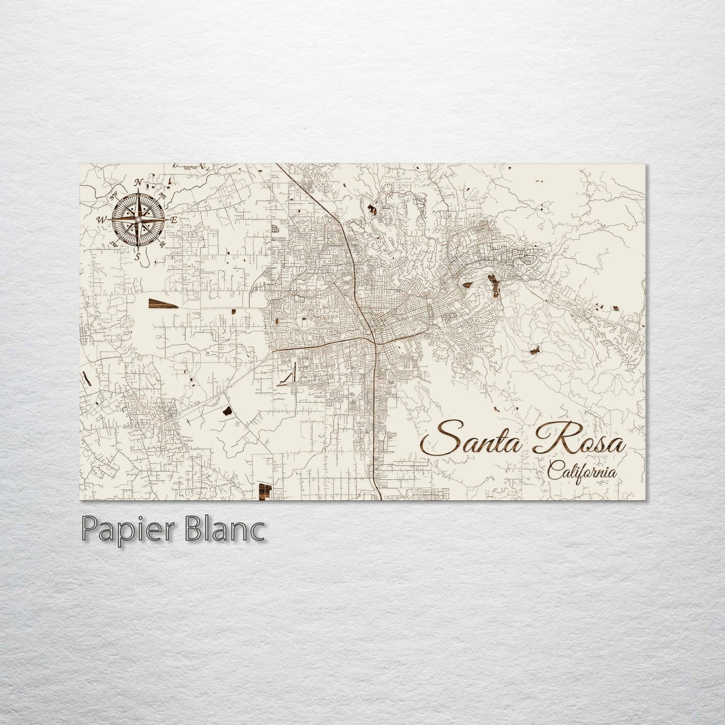 Santa Rosa, California Street Map