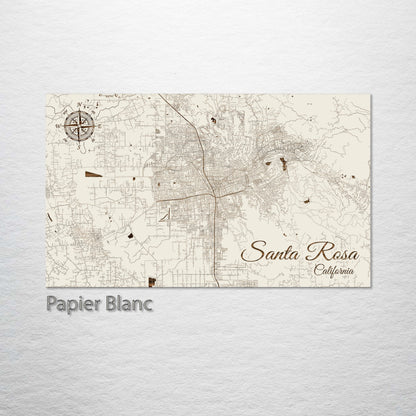 Santa Rosa, California Street Map