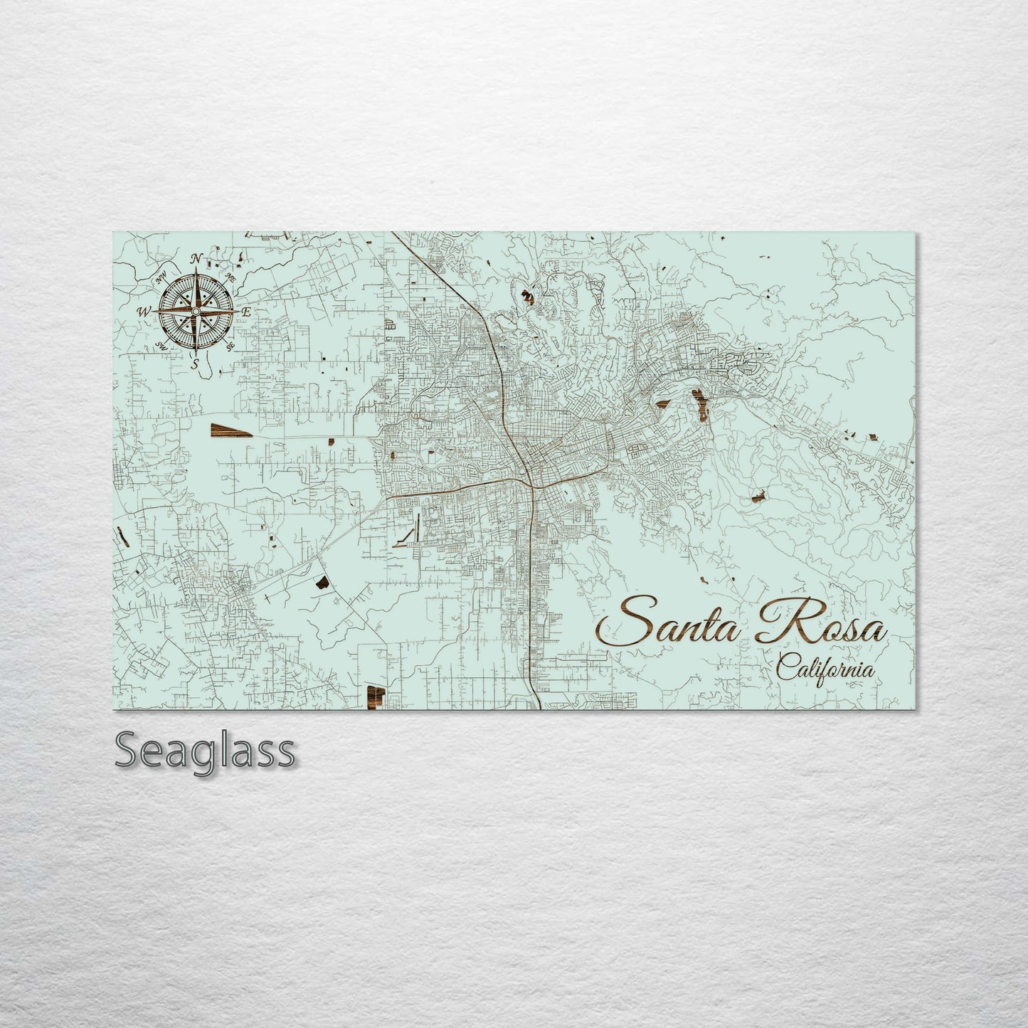 Santa Rosa, California Street Map