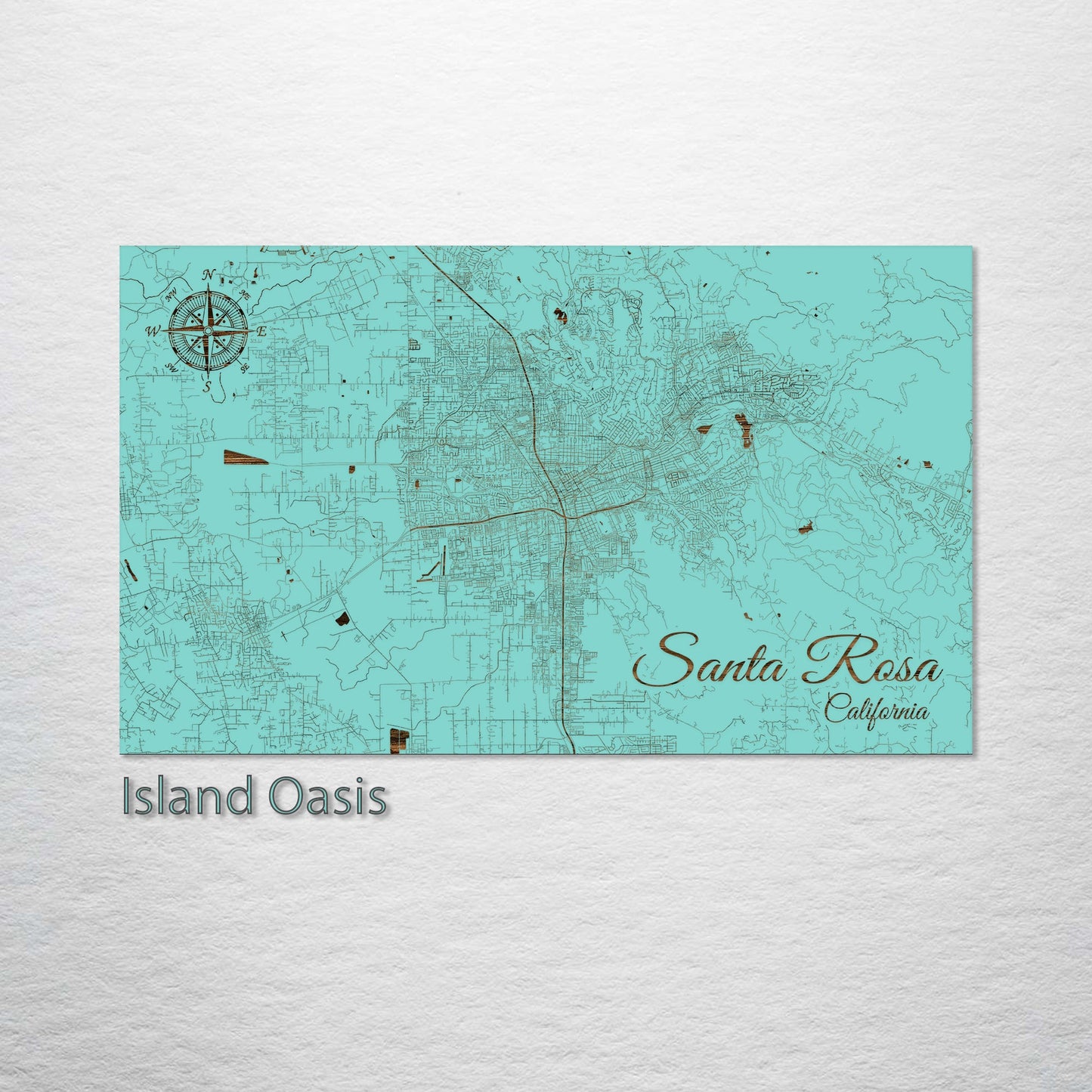 Santa Rosa, California Street Map