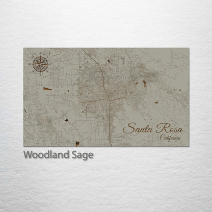 Santa Rosa, California Street Map