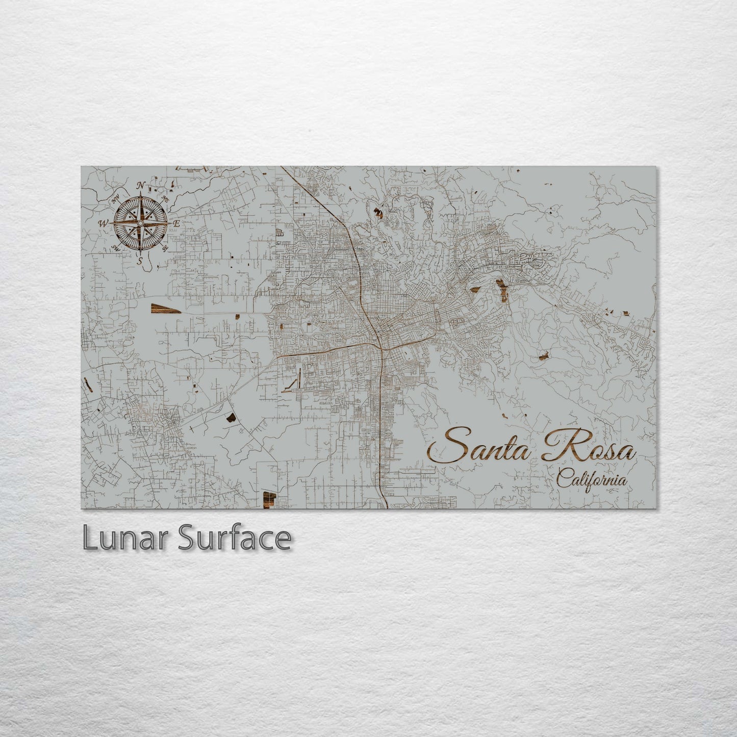 Santa Rosa, California Street Map