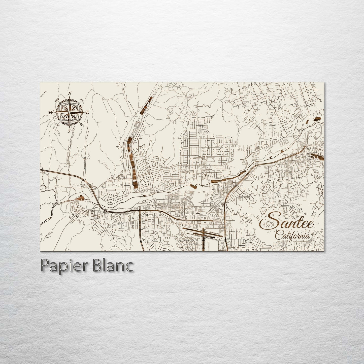 Santee, California Street Map