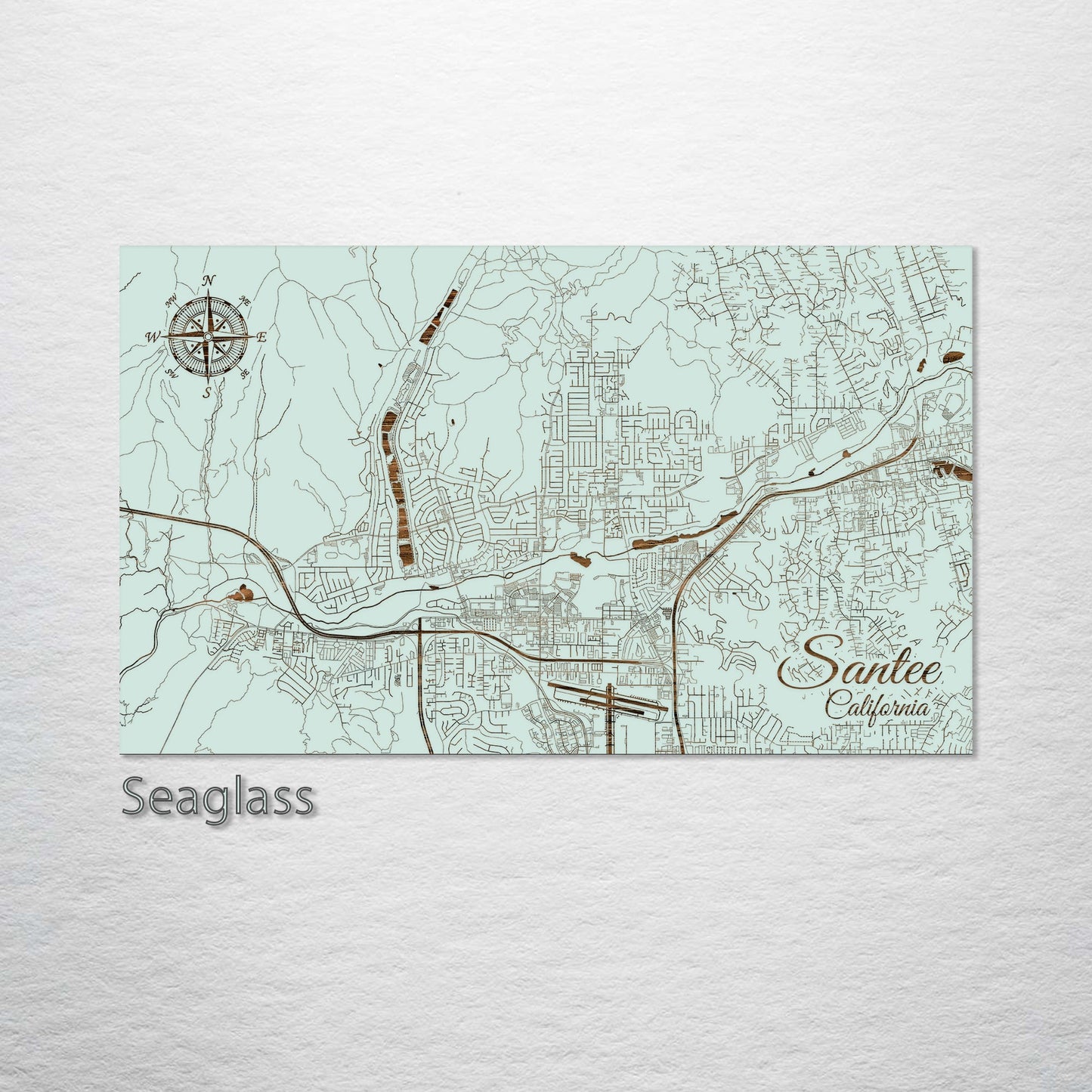 Santee, California Street Map