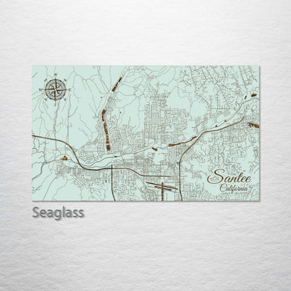 Santee, California Street Map