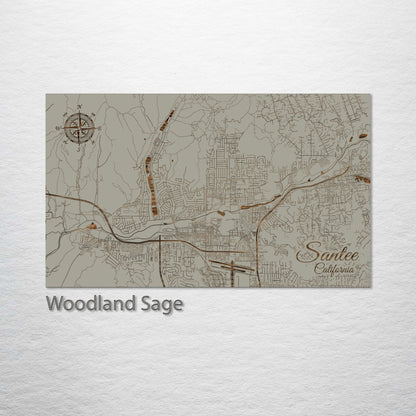 Santee, California Street Map