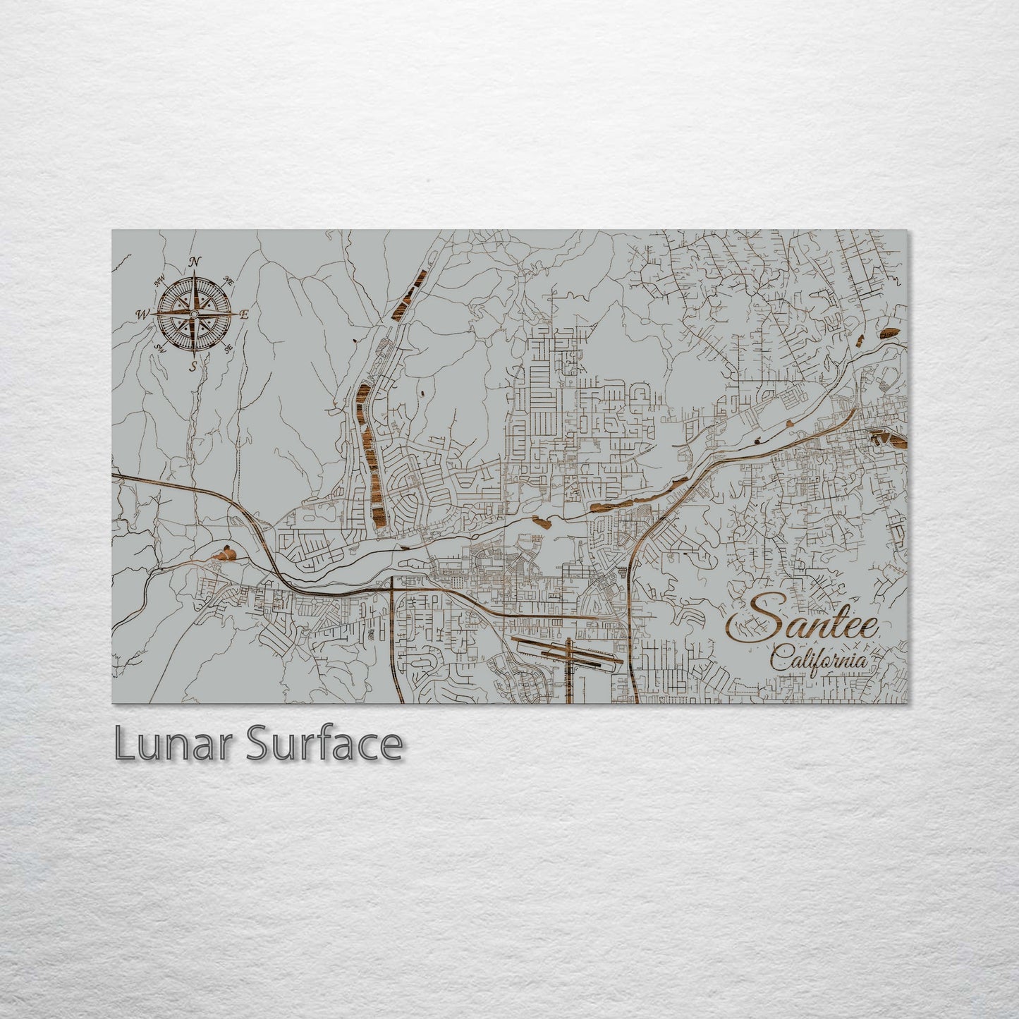 Santee, California Street Map