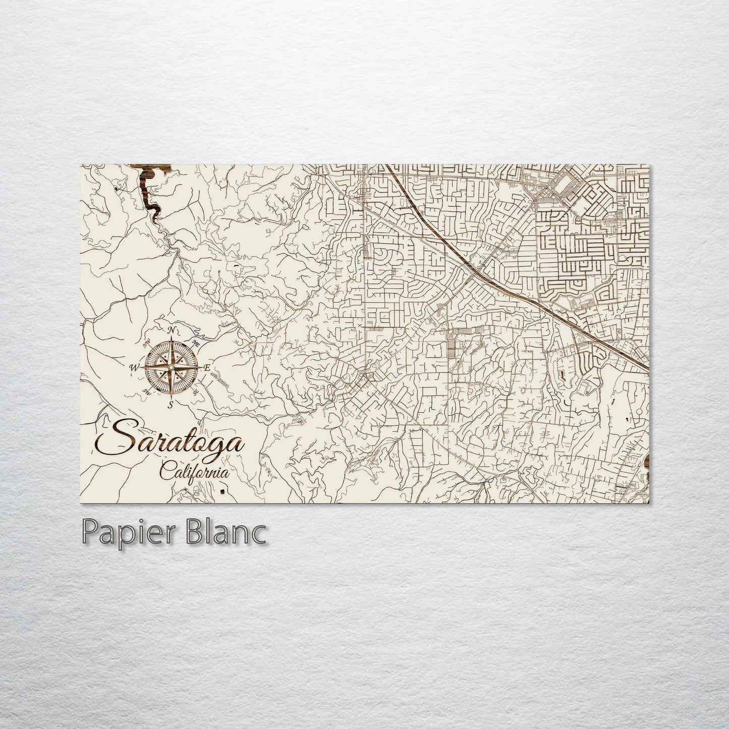 Saratoga, California Street Map